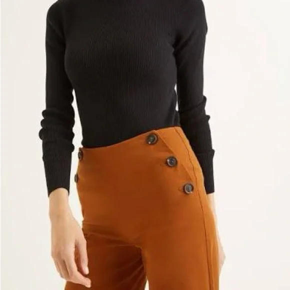 Boden Women’s Imogen Wide Leg Trouser Pant in Burnt Orange - Picture 4 of 8